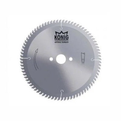 König 250x3.2X30 mm 80 Diş Laminant Kesme Testeresi - Sessiz -Hm-